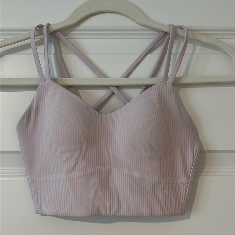 Lululemon Ribbed Like A Cloud Longline Bra Size 6